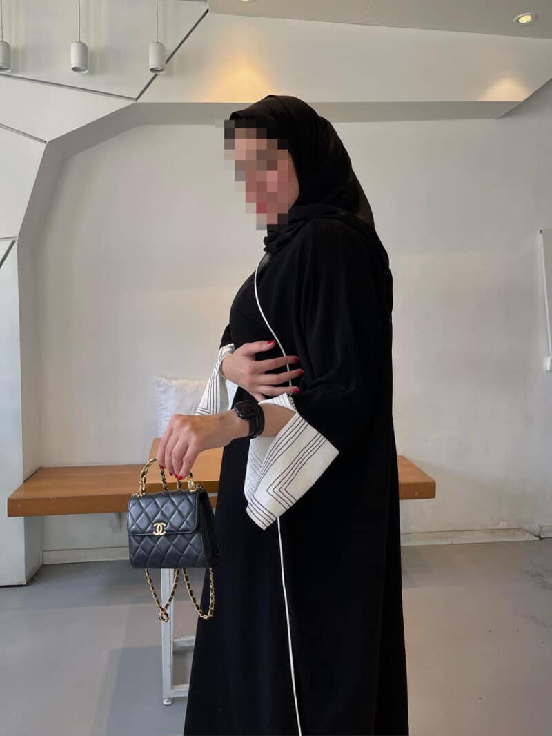 ⁦عبايه بشت + الملفع الثابت⁩ - الصورة ⁦2⁩