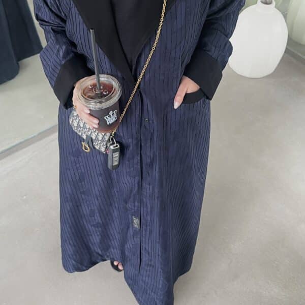 عبايه بليزر + الملفع الثابت